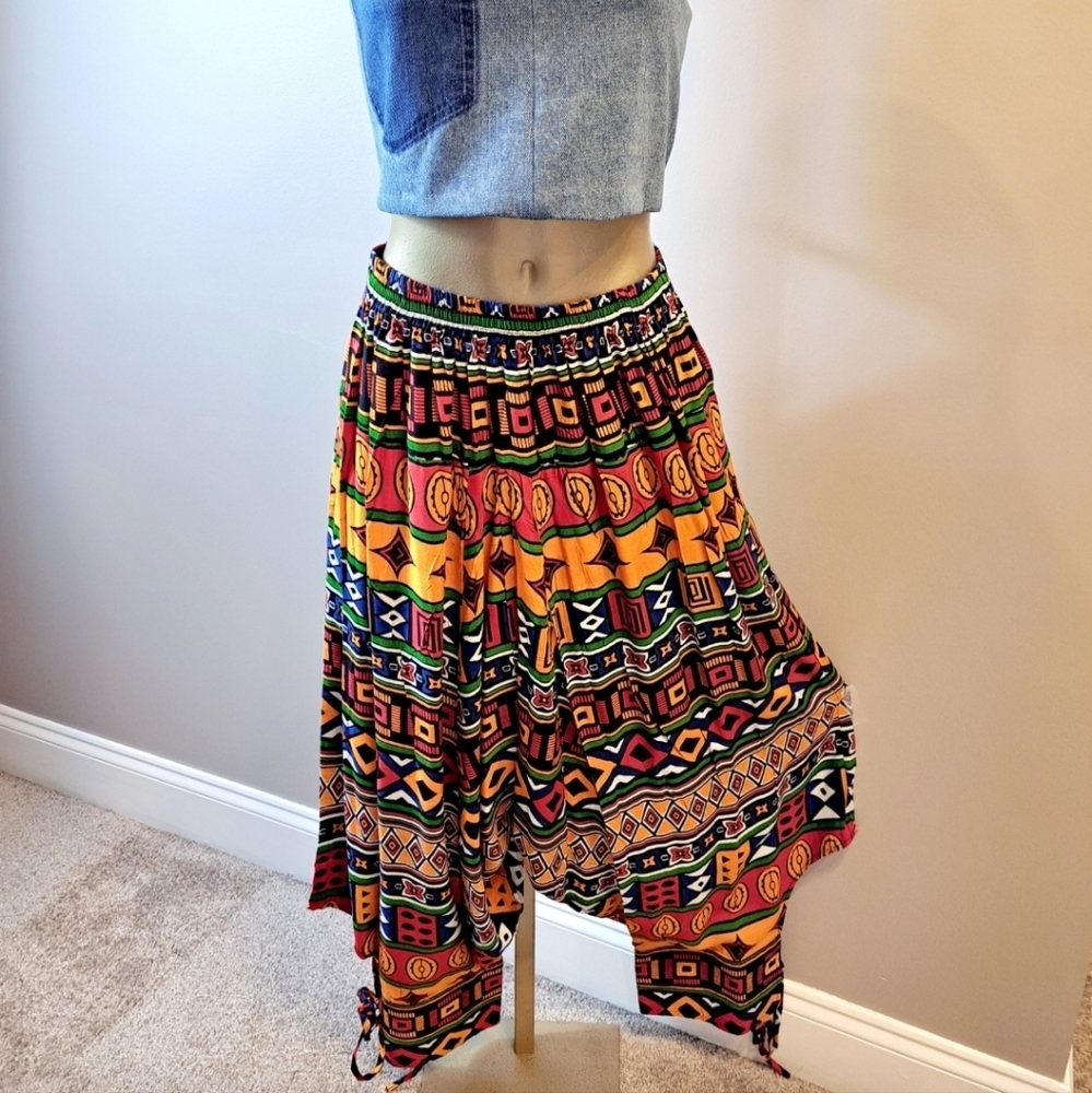 Kara Chic Multi Color Tribal Harem Pants